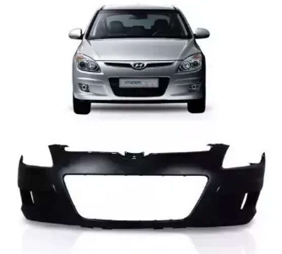 Parachoque Hyundai I30 2009 à 2012 - Furo Farol Auxiliar - Preto Liso - TYG