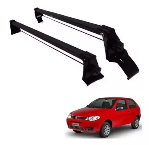 Rack Teto Fiat Palio 2PT / 2012 - Preto Material Aço - VP 912