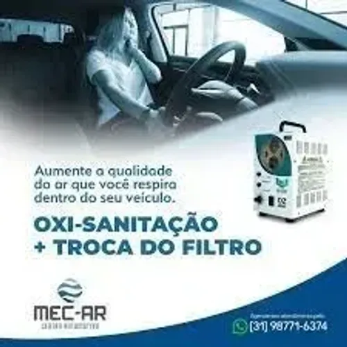 Oxi-Sanitização de Ar Condcionado Automotivo