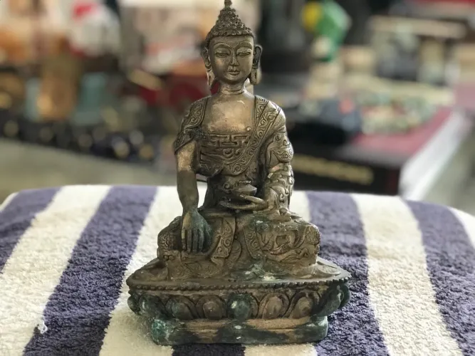 ESTATUETA Antiga BUDA Siddhartha Gautama....Original....Peça Unica