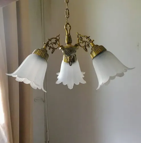 Lustre em Bronze Tulipa