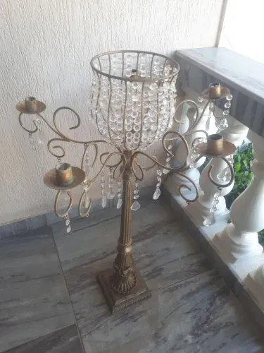 Suporte Vaso de Flores e Castiçal Velas Algumas Unidades
