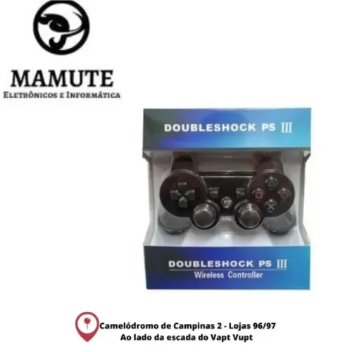 Controle Ps3 Compatível Sem Fio Wireless Doubleshock 3