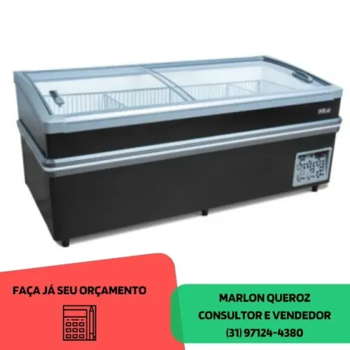 Ilha de Congelados 2,2m Nova