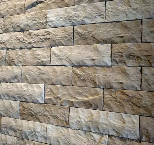 Revestimento Rock Face Cimentício.      DS pisos e revestimentos