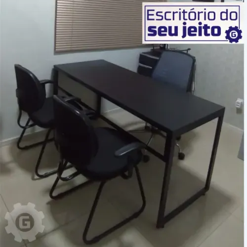 Mesa de Escritório Reforçada 1,5m NOVA Industrial Multiuso Computador Notebook Estudo Birô