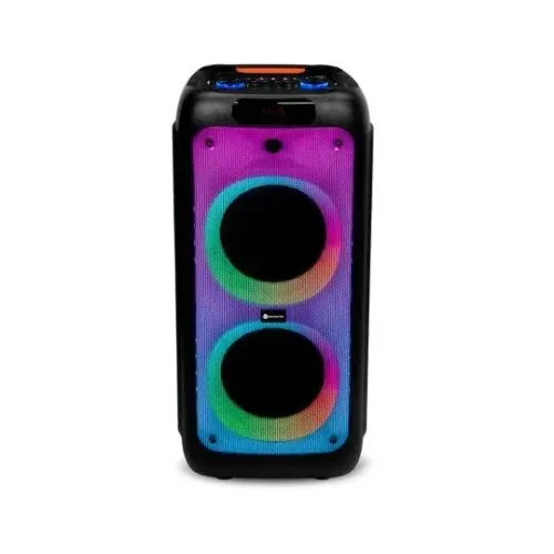 Caixa de Som Bluetooth Amp GT Evoke 1010 1000W  Led Rgb USB/SD/BT/FM/AUX/2 MIC  - WZetta