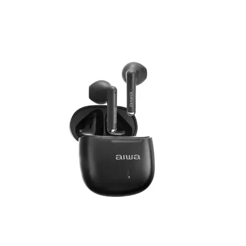 Fone de Ouvido AIWA AWS-EB-05P TWS Drivers de 13mm, Proteção IPX4 Black