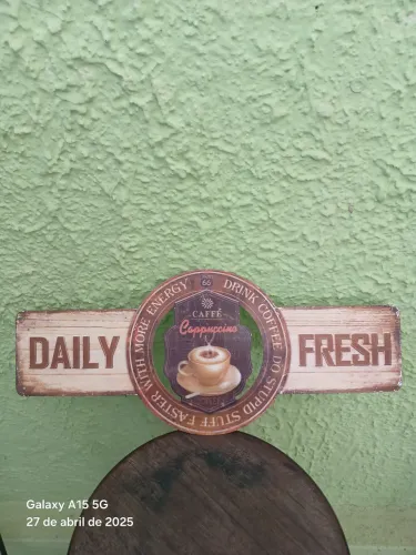Placa Decorativa em lata