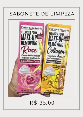 Produtos de limpeza e Paletas de sombra