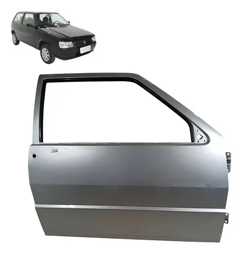 Porta Dianteira Lado Direito Uno 1994 2 Portas S 31402 Dianteira Direito Prateado