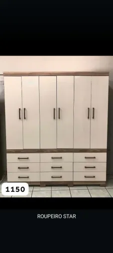 Guarda-Roupa de Casal 6 Portas 9 gavetas