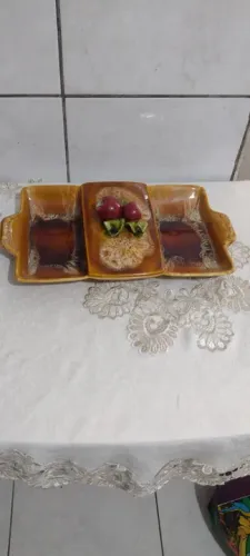 Petisqueira Decorativa em Cerâmica Antiga