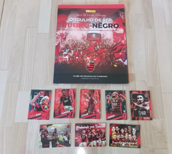 Álbum de figurinhas Flamengo - Orgulho de Ser Rubro-Negro + Cards 
