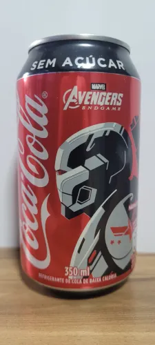 Lata Coca Cola Marvel Endgame MÁQUINA DE COMBATE