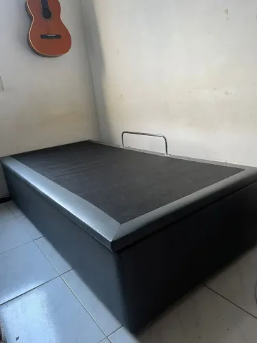 Cama baú Ortobom, solteiro, em perfeito estado