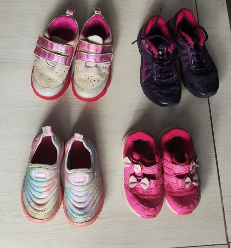 Lote de tênis infantil menina