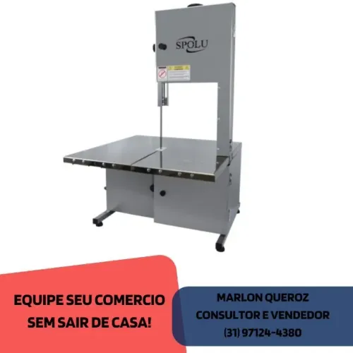 Serra Fita De Bancada Inox paca Carnes SPOLU 1,74M 3/4CV Bivolt