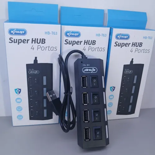 Hub USB 4 Portas Knup HB-T63