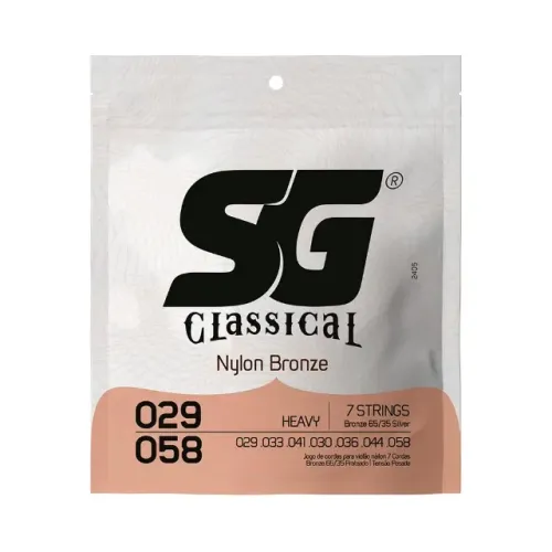 Corda SG P/ Violão Náilon 7 Cordas Tensão Alta - EC0379
