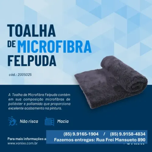 Toalha Mic. Felpuda Vonixx 40x40 410gsm