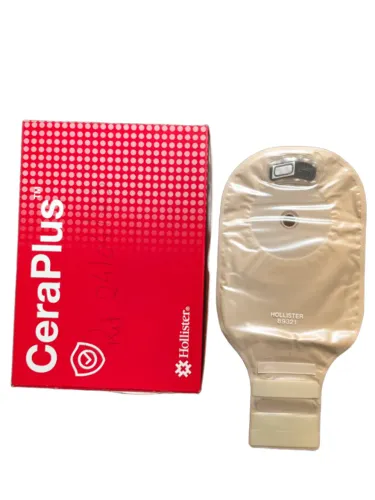 Kit 10 Bolsas De Colostomia Ileostomia Hollister Ceraplus Bege
