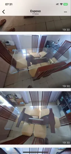 Conjunto de mesa 6 cadeiras 