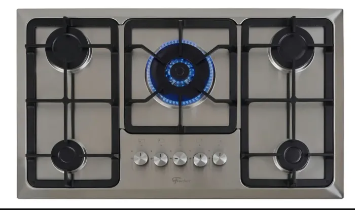 Fogão Cooktop Fischer 5 Queimadores TC Infinity Gás Mesa Inox