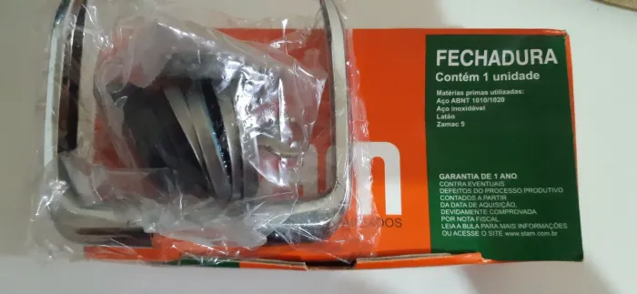 Fechadura Banheiro Stam <br>Roseta Inox Stam<br>Roseta Inox Stam