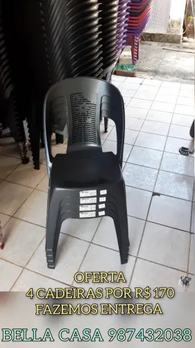 CADEIRA PRETA (SEM BRAÇO) IDEAL PARA COZINHA ENTREGO HOJE 