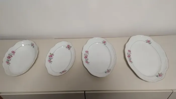 Conjunto de Travessas de Porcelana Schmidt