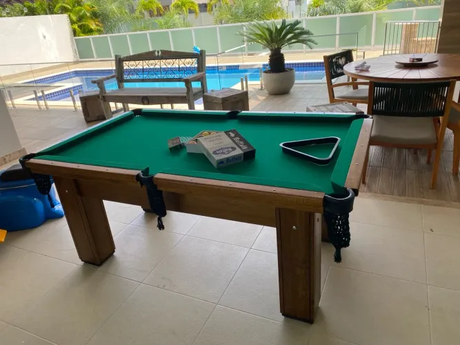 Mesa de Sinuca - Ping Pong - Pebolim - Madeira Maciça