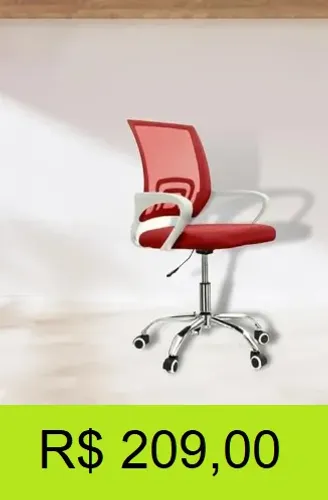 Cadeira de escritório vermelha office