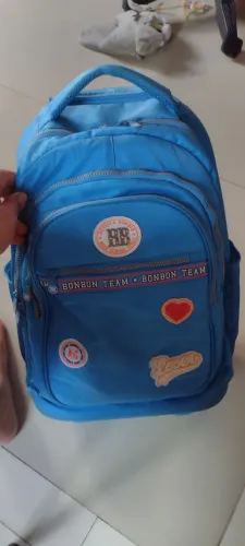 Mochila infantil/estudantil com rodonhas