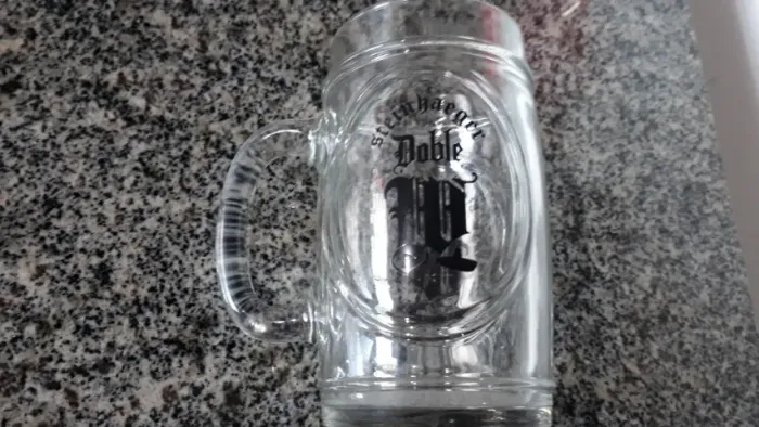 Caneco ou Caneca de Chopp Brinde Steinhaeger Doble 0,400 ML de Vidro