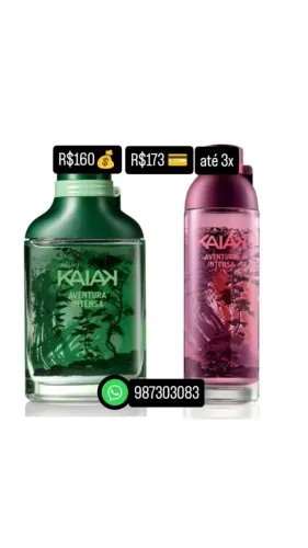 KIT NATURA KAIAK AVENTURA INTENSA MASCULINO E FEMININO