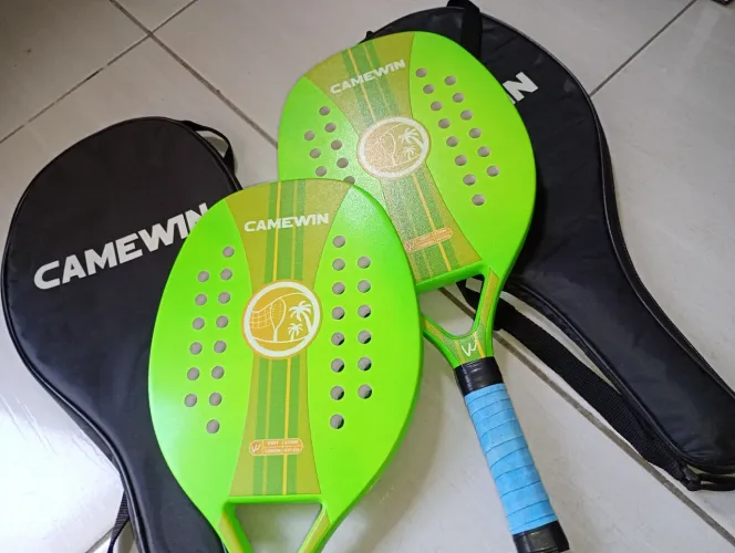 2 Raquetes Beach tênis fibra de carbono 