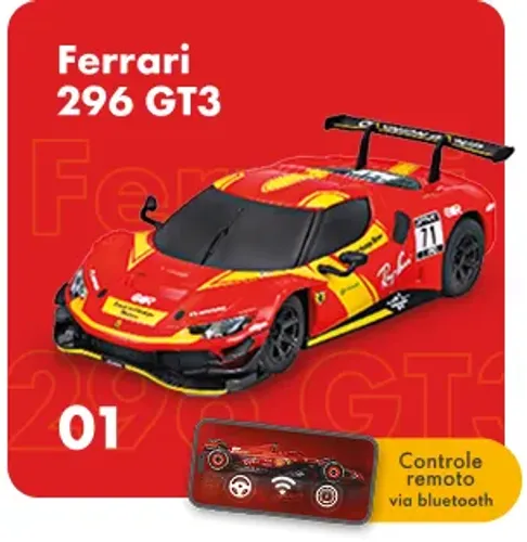 Miniatura Shell Burago Escala 1/41 Ferrari 296 GT3 - LACRADA