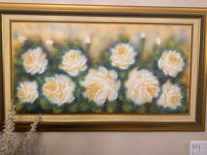 Quadro óleo sobre tela.