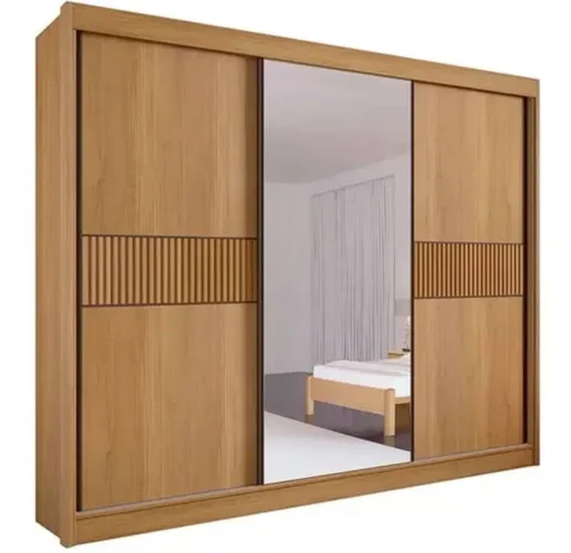 Guarda Roupa Los Angeles Ripado Casal 100%MDF p443