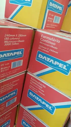 Formulário Contínuo 01 Via DATAPEL. 3.000 jogos.