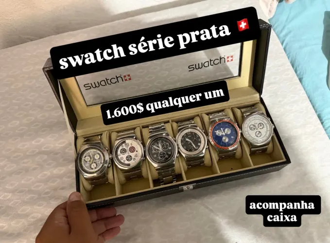 swatch série prata 
