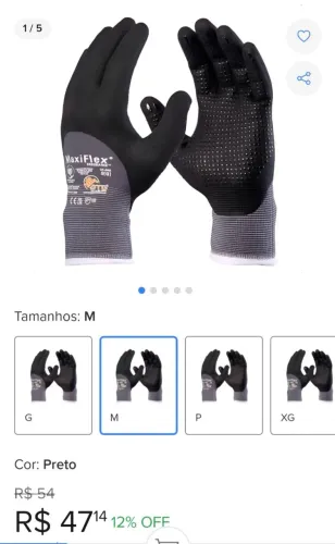 Luvas de Segurança MaxiFlex Endurance Vila Isabel RJ