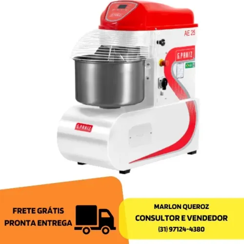 Amassadeira Espiral 25 Quilos G-Paniz 220v