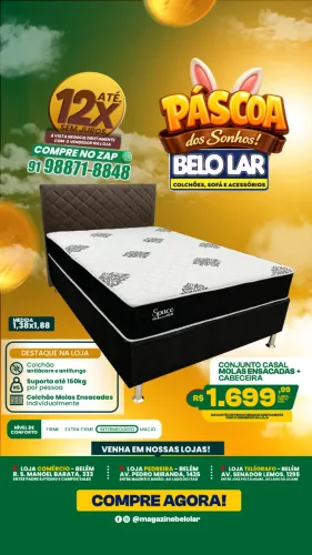 Cama Casal Molas Ensacadas + Cabeceira