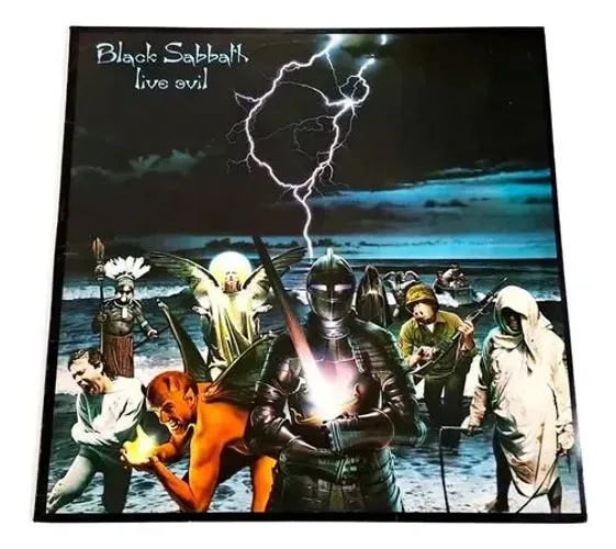 lp Vinil Live Evil Black Sabbath duplo ao vivo nacional 1982 rel. em 1985 ZERADAÇO