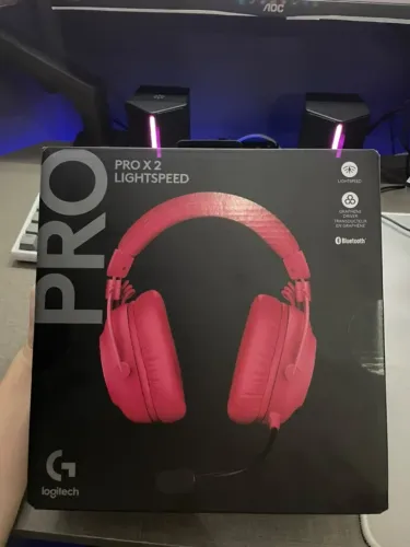 [LACRADO] Headset Gamer Logitech G Pro X 2 Lightspeed Sem Fio Magenta