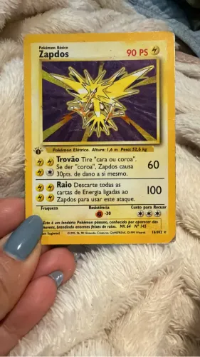 Zapdos (16/102) Da 1a Edição Ultra Rara Copag