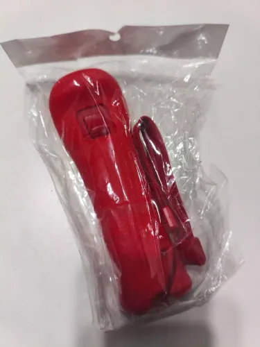 Controle Nintendo Wii vermelho original no plástico