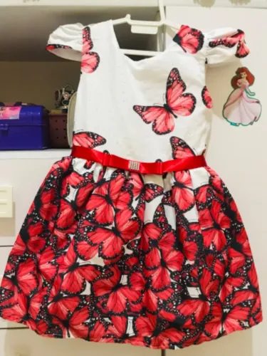 Vestido vermelho infantil